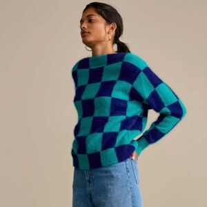 Bellerose Dathec Sweater in Blue Check